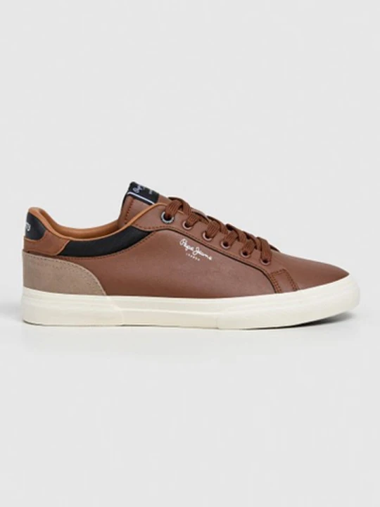 Zdjęcie produktu Pepe Jeans FOOTWEAR Sneakersy "Kenton Court" w kolorze brązowym rozmiar: 43