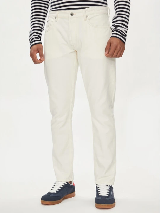 Zdjęcie produktu Pepe Jeans Jeansy PM207392 Écru Tapered Fit Kremowy