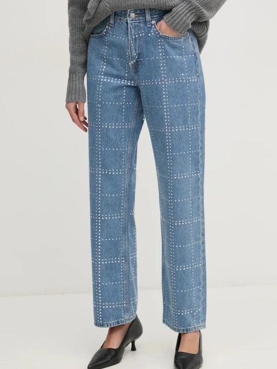 Zdjęcie produktu Pepe Jeans jeansy STRAIGHT JEANS HW GLITTER niebieski