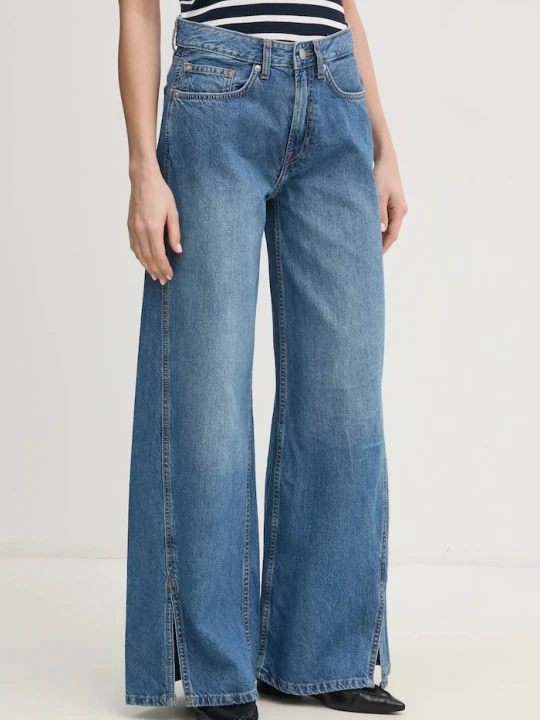 Zdjęcie produktu Pepe Jeans jeansy WIDE LEG JEANS MW SLIT niebieski