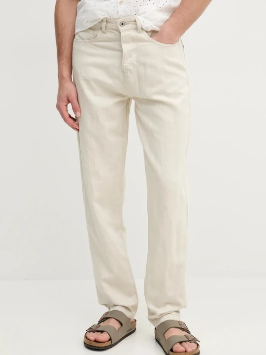 Zdjęcie produktu Pepe Jeans jeansy z domieszką lnu LOOSE JEANS NILS beżowy