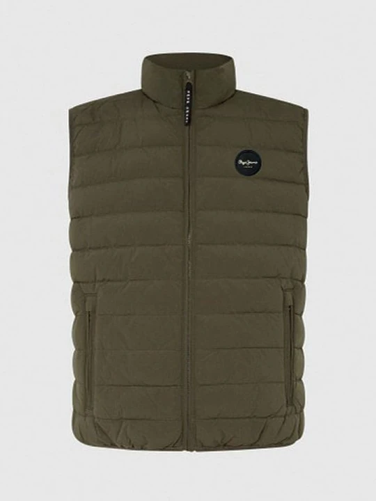 Zdjęcie produktu Pepe Jeans Kamizelka pikowana "Toby" w kolorze khaki rozmiar: XL