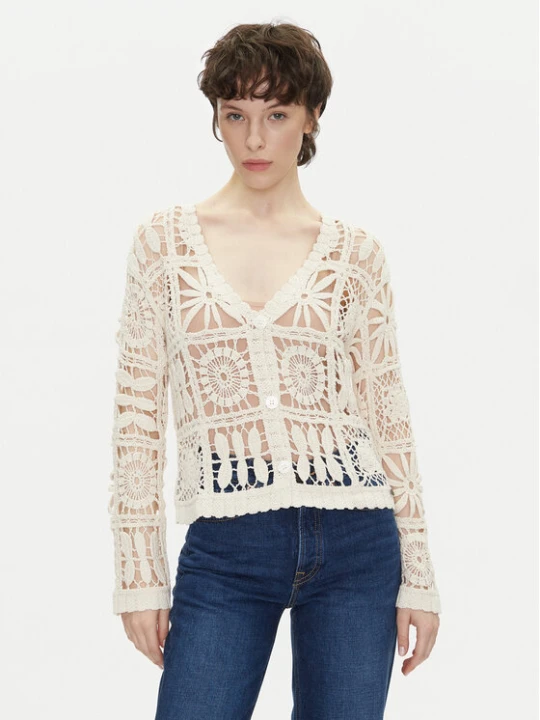 Zdjęcie produktu Pepe Jeans Kardigan Olympia PL702273 Beżowy Regular Fit