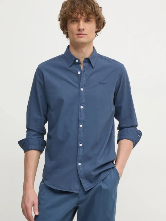 Zdjęcie produktu Pepe Jeans koszula bawełniana niebieski