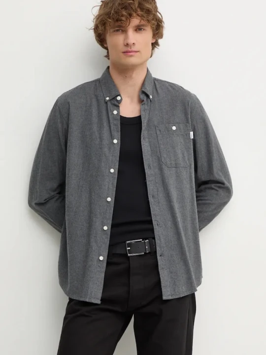 Zdjęcie produktu Pepe Jeans koszula bawełniana MIKE szary