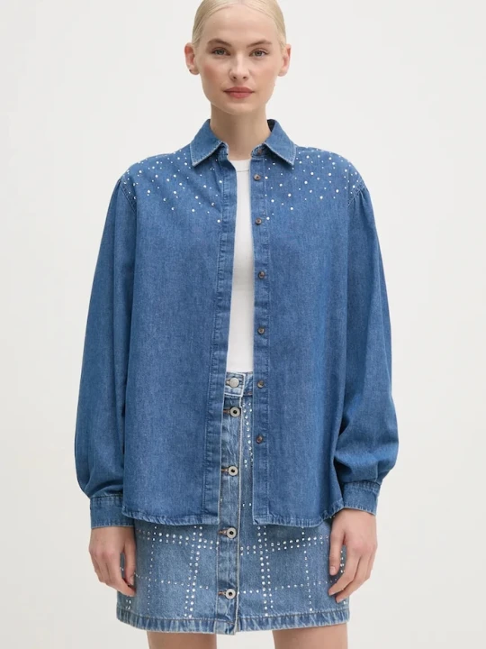 Zdjęcie produktu Pepe Jeans koszula jeansowa CHARLIE SPARKLE niebieski