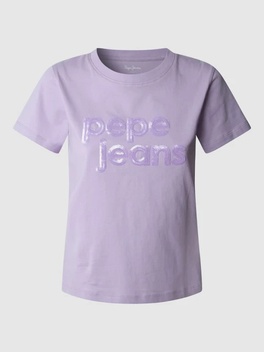 Zdjęcie produktu Pepe Jeans Koszulka "Aria" w kolorze lawendowym rozmiar: XL