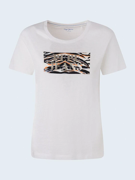 Zdjęcie produktu Pepe Jeans Koszulka "Caitlin" w kolorze białym rozmiar: XS