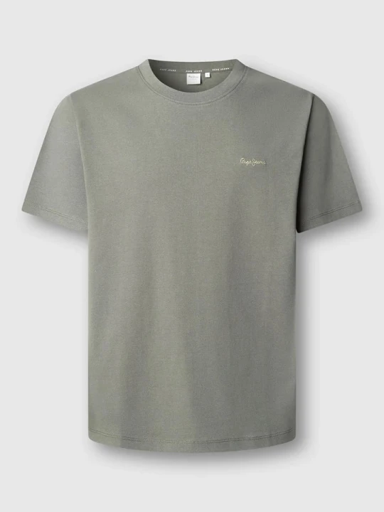 Zdjęcie produktu Pepe Jeans Koszulka "Contrast" w kolorze khaki rozmiar: S