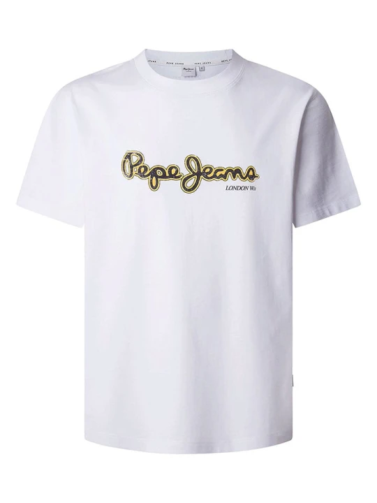 Zdjęcie produktu Pepe Jeans Koszulka "Dorian" w kolorze białym rozmiar: S