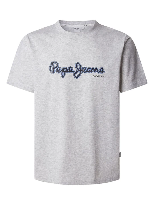 Zdjęcie produktu Pepe Jeans Koszulka "Dorian" w kolorze szarym rozmiar: S