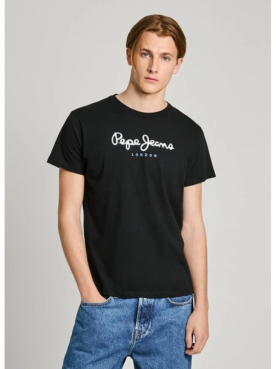 Zdjęcie produktu Pepe Jeans Koszulka "Eggo" w kolorze czarnym rozmiar: L