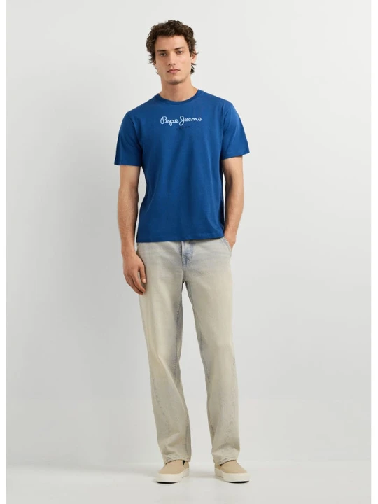 Zdjęcie produktu Pepe Jeans Koszulka "Eggo" w kolorze niebieskim rozmiar: XL
