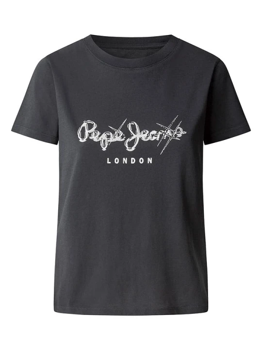 Zdjęcie produktu Pepe Jeans Koszulka "Leticia" w kolorze czarnym rozmiar: XS