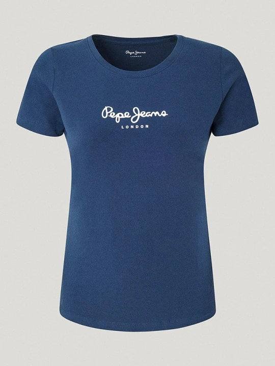 Zdjęcie produktu Pepe Jeans Koszulka "New Virgina" w kolorze granatowym rozmiar: XS
