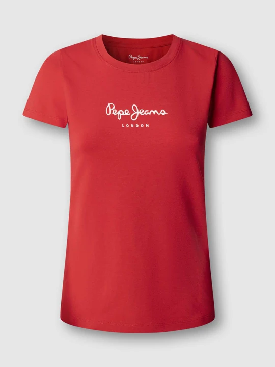 Zdjęcie produktu Pepe Jeans Koszulka "New Virginia" w kolorze czerwonym rozmiar: M