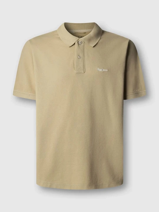 Zdjęcie produktu Pepe Jeans Koszulka polo "Oscar" w kolorze beżowym rozmiar: M