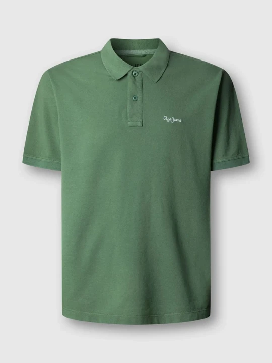 Zdjęcie produktu Pepe Jeans Koszulka polo "Oscar" w kolorze zielonym rozmiar: L