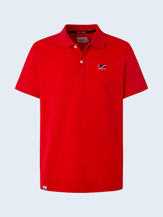 Zdjęcie produktu Pepe Jeans Koszulka polo "Vidal" w kolorze czerwonym rozmiar: M