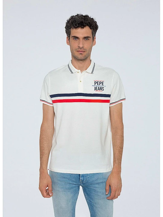 Zdjęcie produktu Pepe Jeans Koszulka polo w kolorze białym rozmiar: L