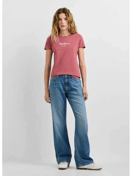 Zdjęcie produktu Pepe Jeans Koszulka "Virginia" w kolorze jasnoróżowym rozmiar: M
