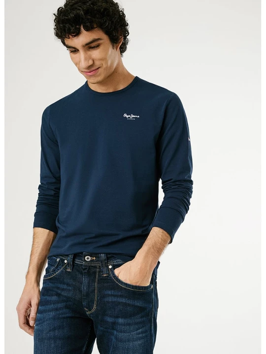 Zdjęcie produktu Pepe Jeans Koszulka w kolorze granatowym rozmiar: M