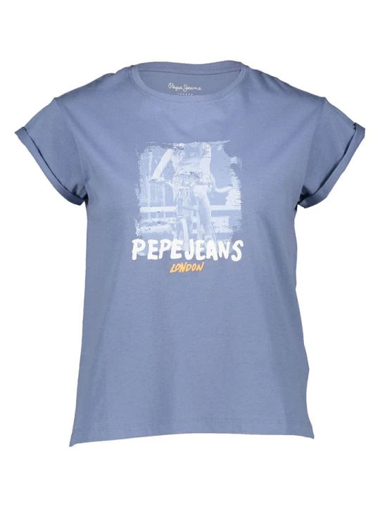 Zdjęcie produktu Pepe Jeans Koszulka w kolorze niebieskim rozmiar: S