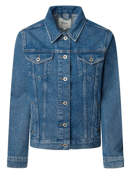 Zdjęcie produktu Pepe Jeans Kurtka dżinsowa - Regular fit - w kolorze niebieskim rozmiar: M