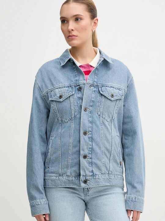 Zdjęcie produktu Pepe Jeans kurtka jeansowa BOYFRIEND JACKET niebieski