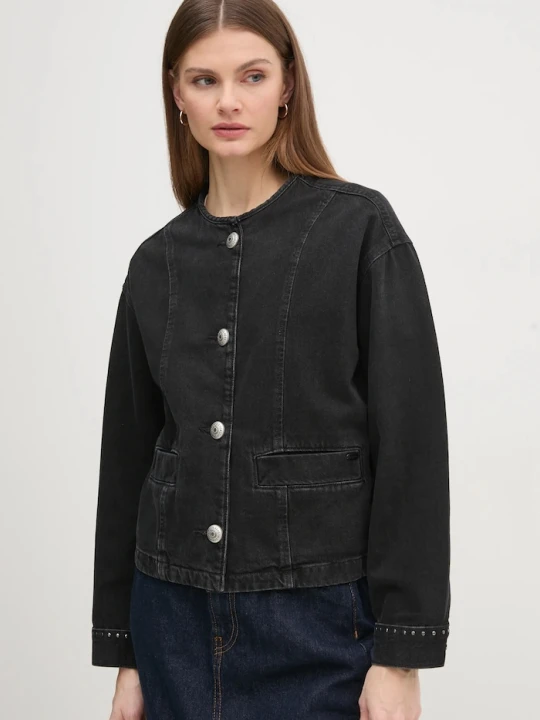 Zdjęcie produktu Pepe Jeans kurtka jeansowa DAENA STUD czarny
