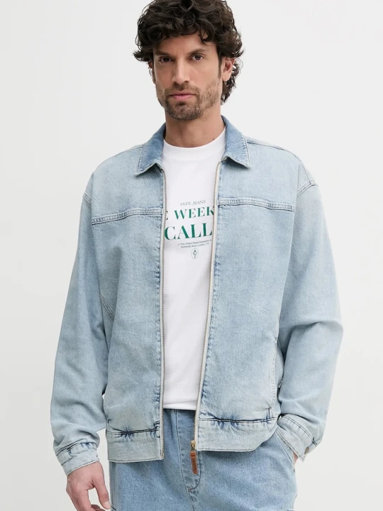 Zdjęcie produktu Pepe Jeans kurtka jeansowa EMMETT FADEOUT niebieski