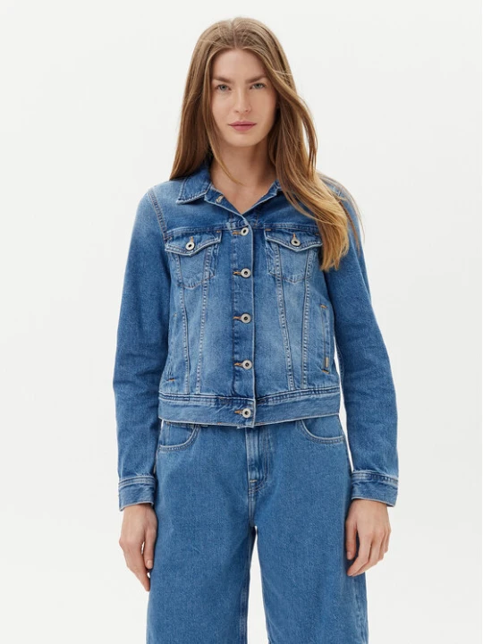 Zdjęcie produktu Pepe Jeans Kurtka jeansowa PL402430 Niebieski Slim Fit