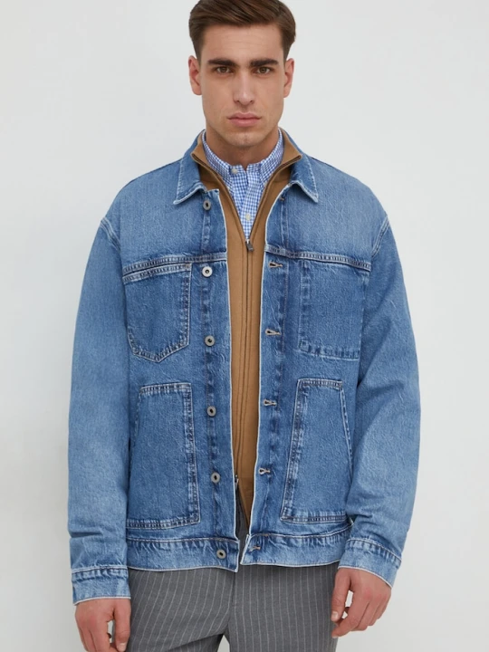 Zdjęcie produktu Pepe Jeans kurtka jeansowa YOUNG WORK niebieski