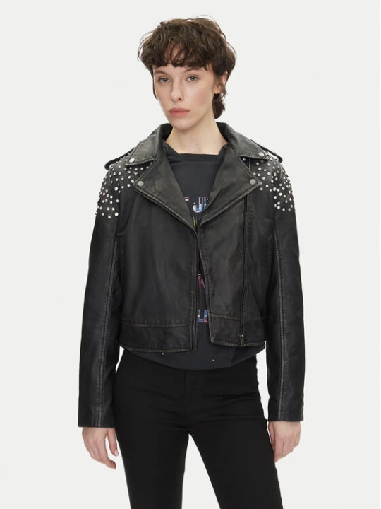 Zdjęcie produktu Pepe Jeans Kurtka skórzana Fantasy PL402523 Czarny Regular Fit