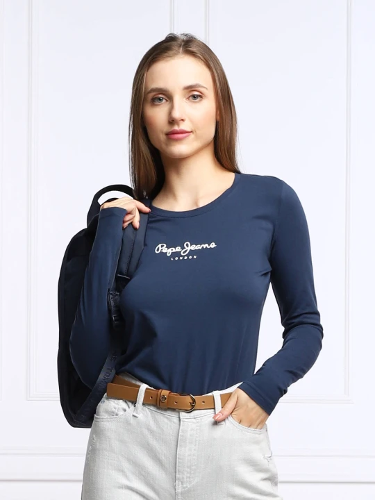 Zdjęcie produktu Pepe Jeans London Bluzka NEW VIRGINIA | Slim Fit granatowy