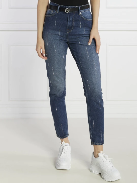 Zdjęcie produktu Pepe Jeans London Jeansy UHW SPARKLE | Tapered granatowy