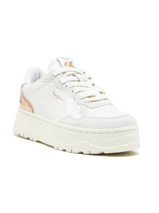 Zdjęcie produktu Pepe Jeans London Skórzane sneakersy KORE SUN szary