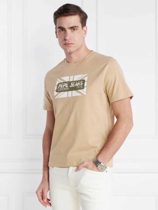 Zdjęcie produktu Pepe Jeans London T-shirt credick | Regular Fit piaskowy