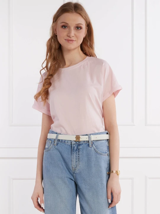 Zdjęcie produktu Pepe Jeans London T-shirt LIU | Relaxed fit pudrowy róż