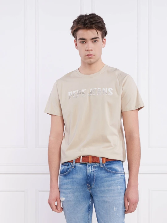 Zdjęcie produktu Pepe Jeans London T-shirt RIBALDO | Regular Fit beżowy