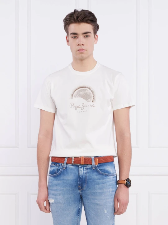 Zdjęcie produktu Pepe Jeans London T-shirt RICHMOND | Regular Fit kremowy