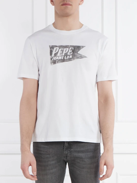 Zdjęcie produktu Pepe Jeans London T-shirt SINGLE CARDIFF | Regular Fit biały