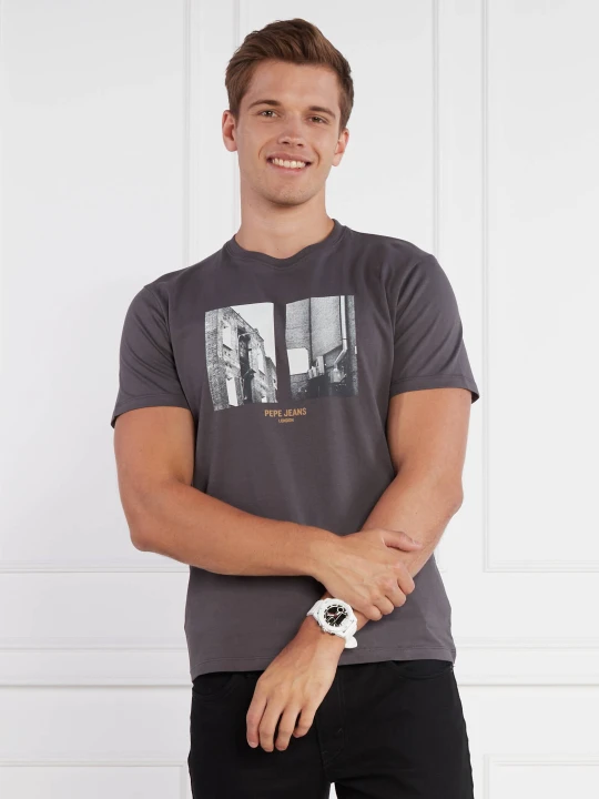 Zdjęcie produktu Pepe Jeans London T-shirt WORTH | Regular Fit grafitowy