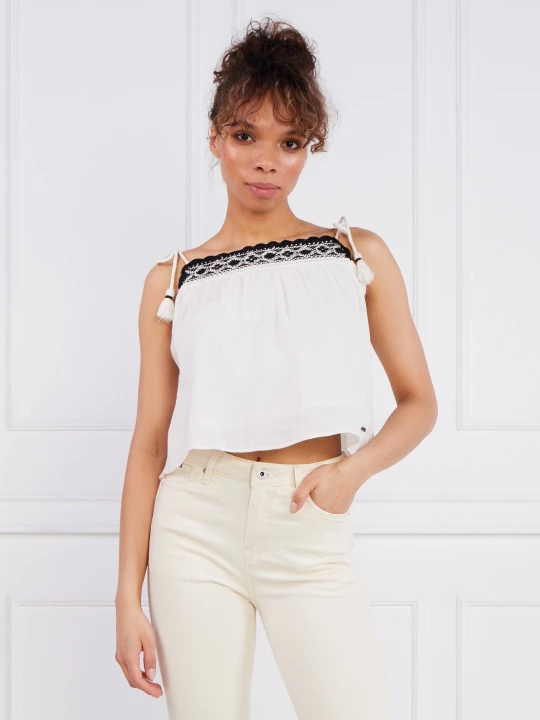 Zdjęcie produktu Pepe Jeans London Top BENI | Regular Fit kremowy