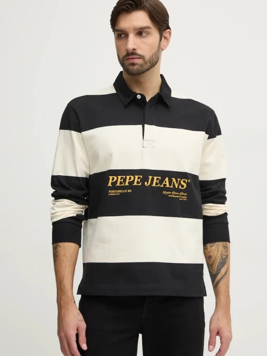 Zdjęcie produktu Pepe Jeans longsleeve bawełniany BRANDON czarny