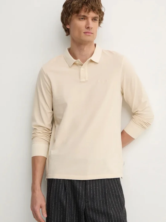 Zdjęcie produktu Pepe Jeans longsleeve bawełniany NEW OLIVER GD LS beżowy