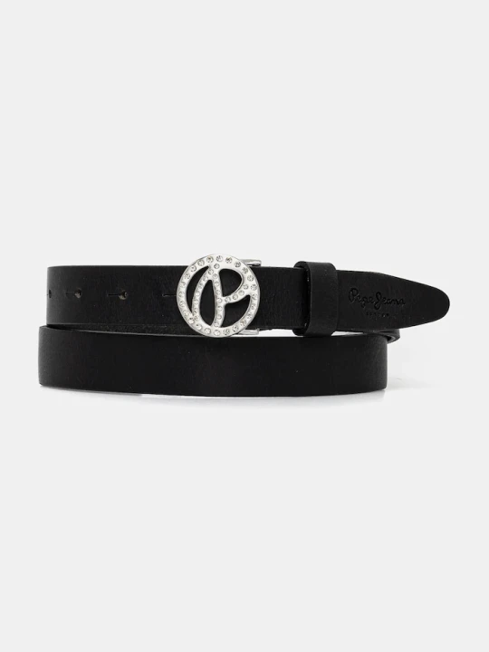 Zdjęcie produktu Pepe Jeans pasek skórzany ATHEMOND BELT czarny
