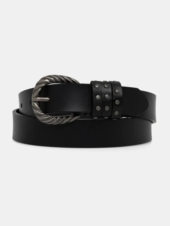 Zdjęcie produktu Pepe Jeans pasek skórzany HALSEY BELT czarny