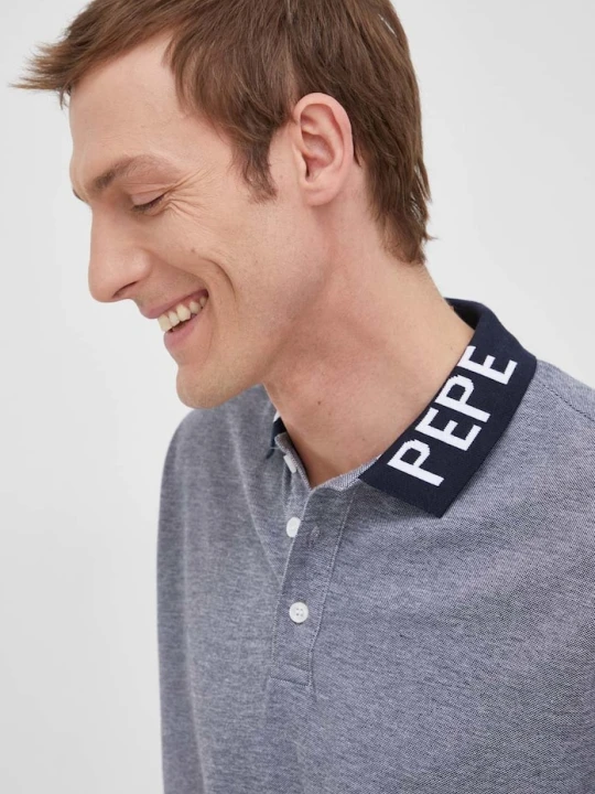 Zdjęcie produktu Pepe Jeans polo bawełniane FABRICE D granatowy