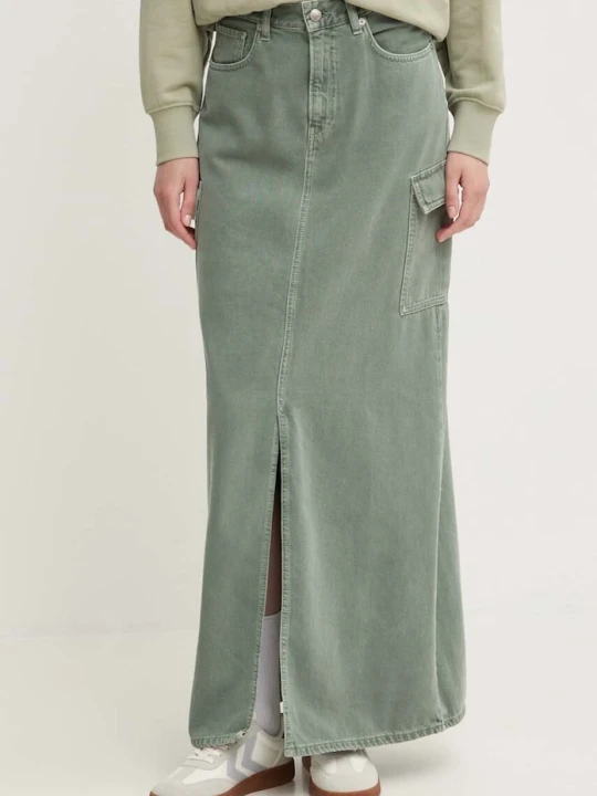 Zdjęcie produktu Pepe Jeans spódnica jeansowa MAXI SKIRT HW CLR zielony